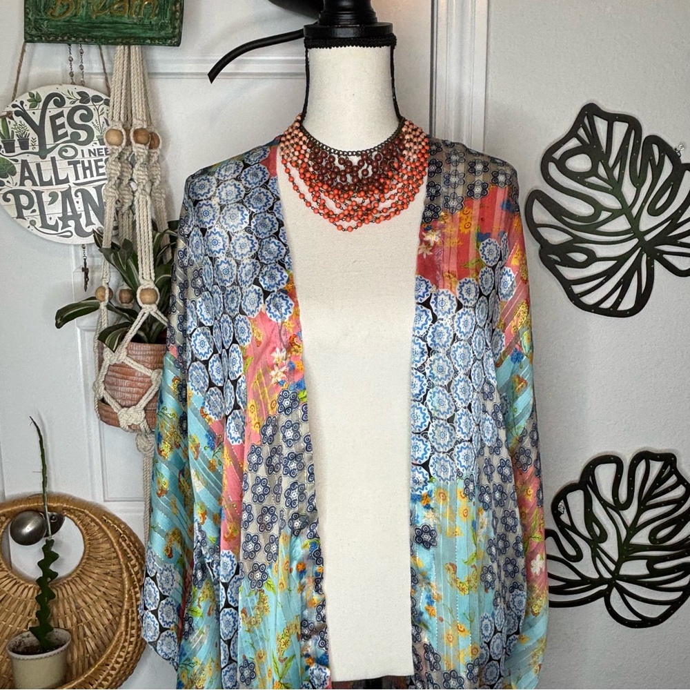 Ces Femme Kimono Cardigan Duster - Picture 2 of 9